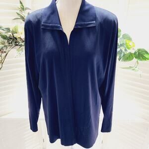 MISOOK BLACK KNIT JACKET SIZE XL